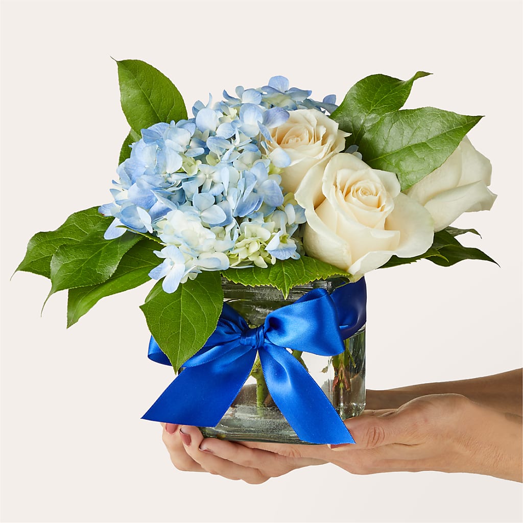 Sky Blue Delight Bouquet – Balloon Creations By Maria And Flower, Wilmington DE