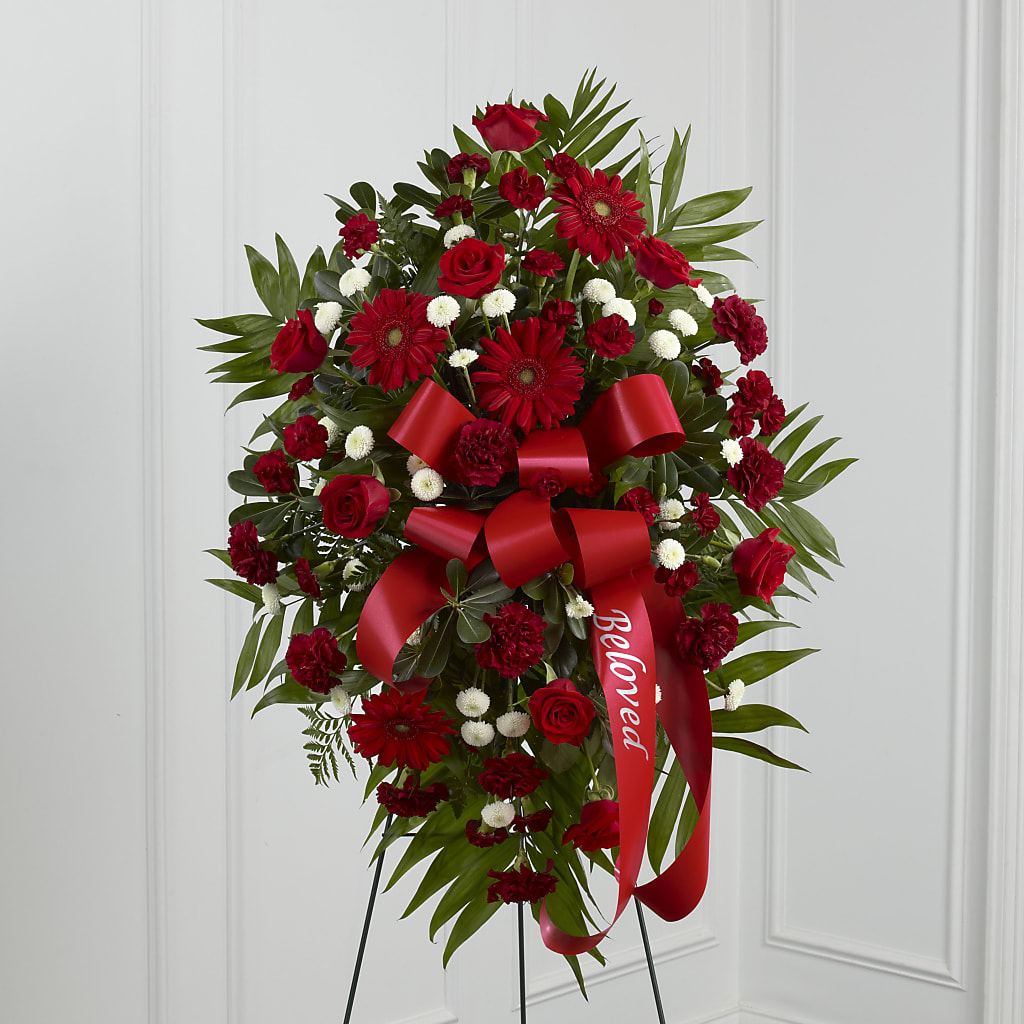 Treasured Memories Standing Spray – Balloon Creations By Maria And Flower, Wilmington DE