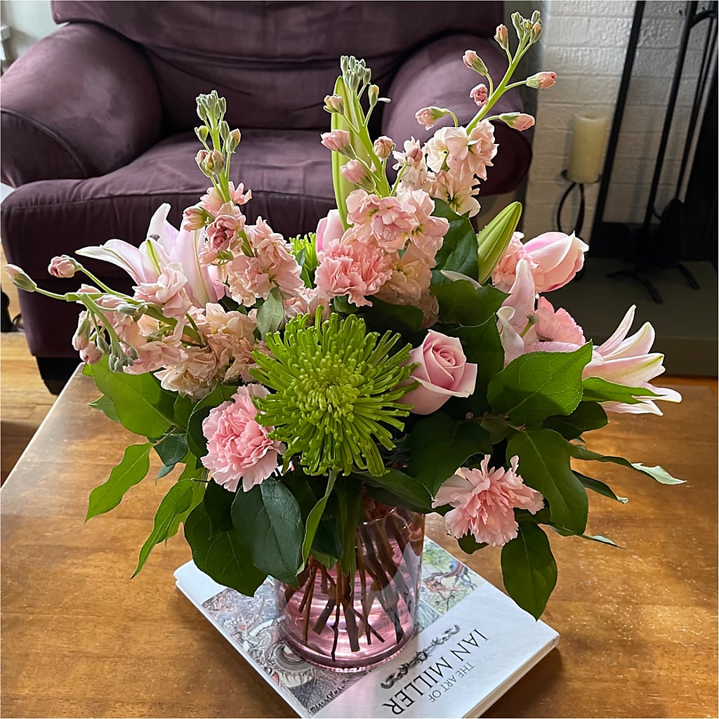 Pretty in Pink Bouquet – Balloon Creations By Maria And Flower, Wilmington DE