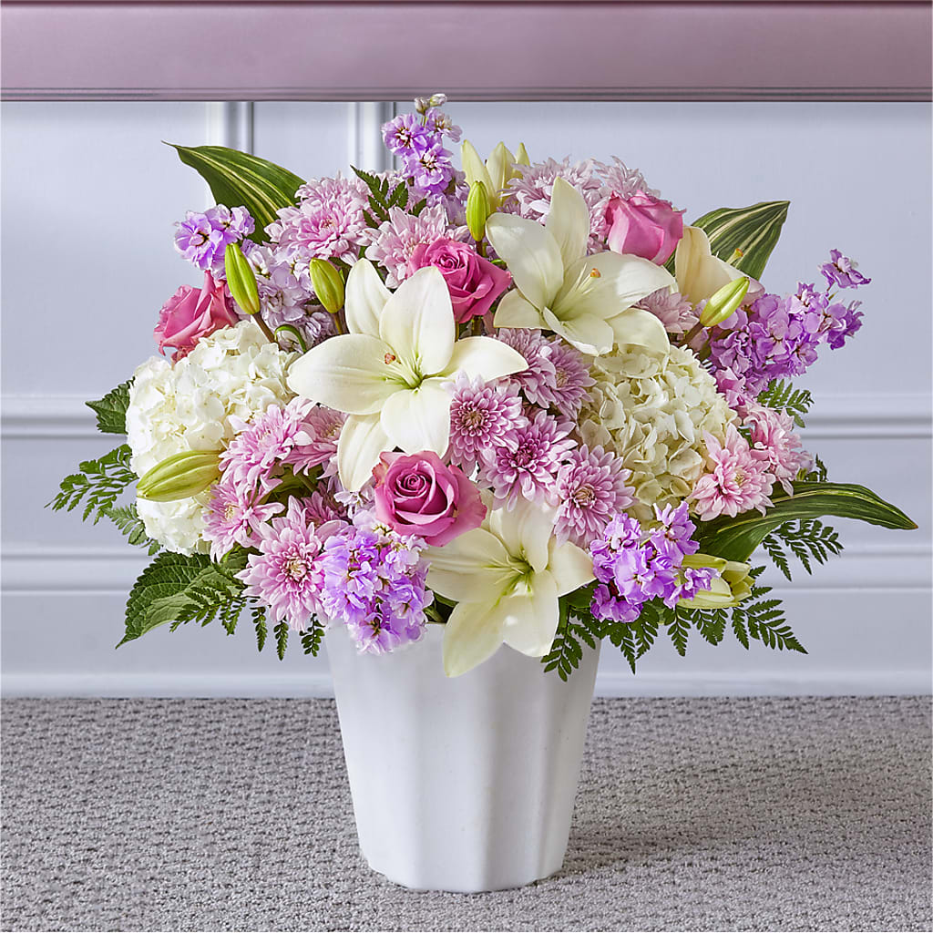 Heaven Sent Floor Basket – Balloon Creations By Maria And Flower, Wilmington DE