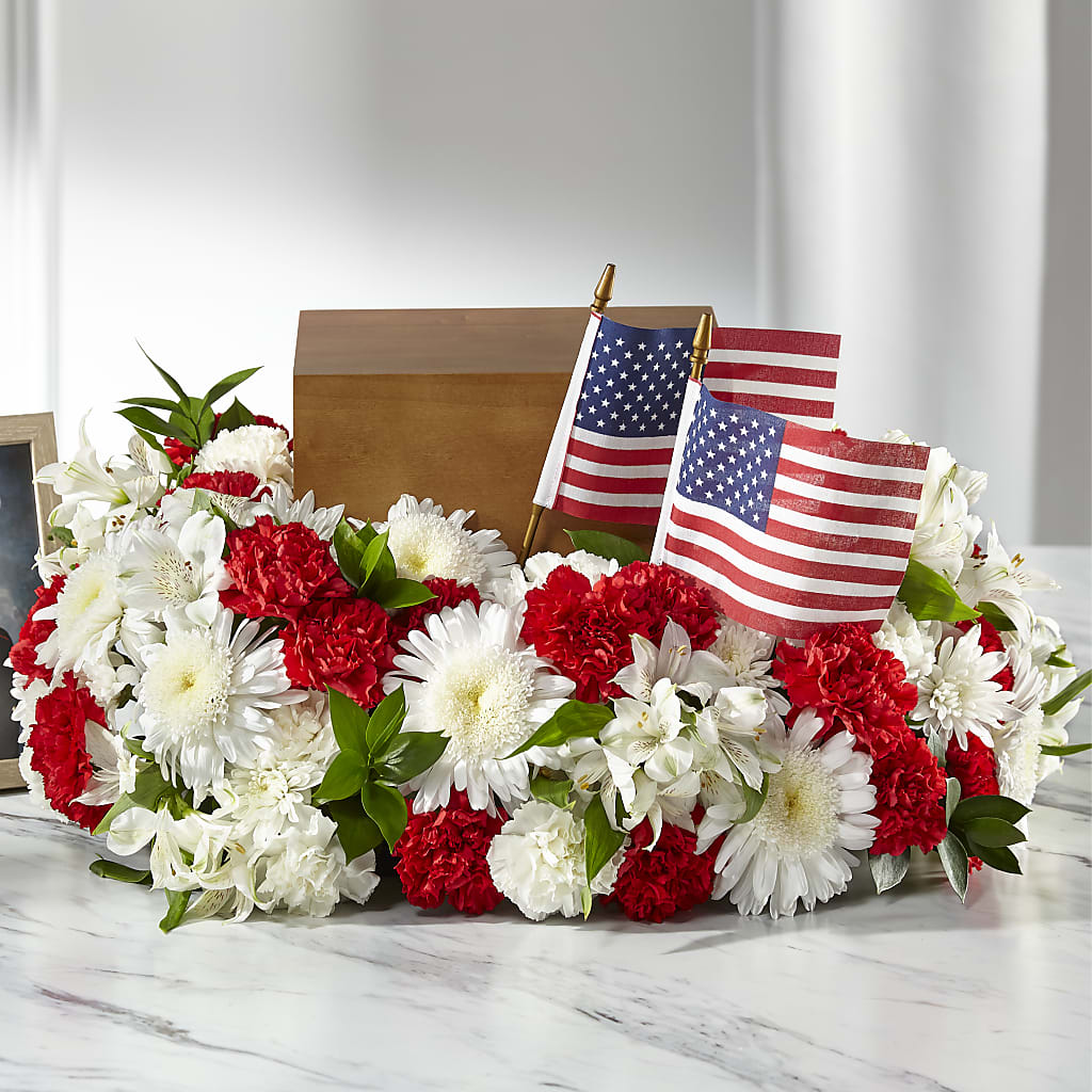 Spirit of Patriotism Cremation Adornment – Balloon Creations By Maria And Flower, Wilmington DE