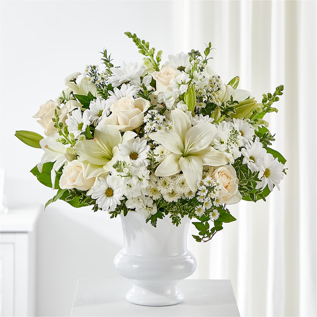Uplifting Urn Arrangement – Balloon Creations By Maria And Flower, Wilmington DE