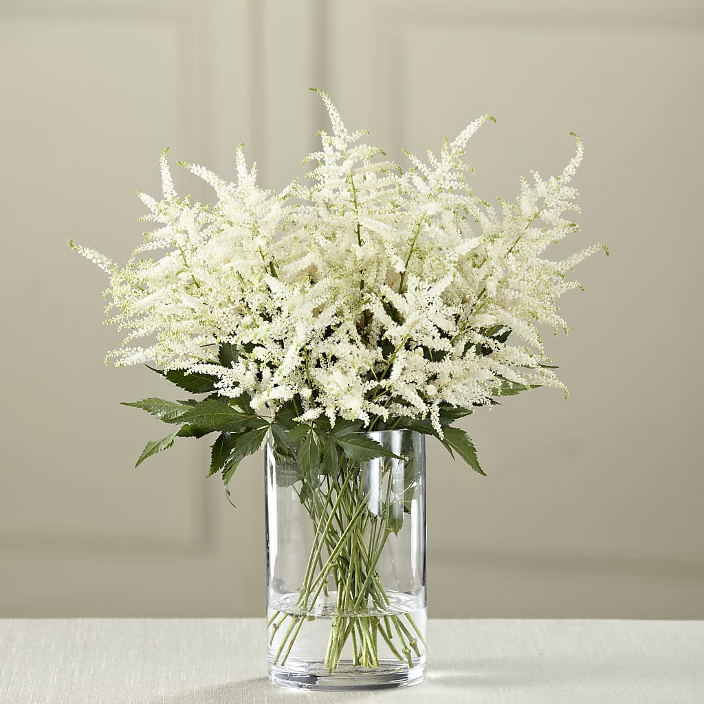 White Astilbe Bouquet – Balloon Creations By Maria And Flower, Wilmington DE