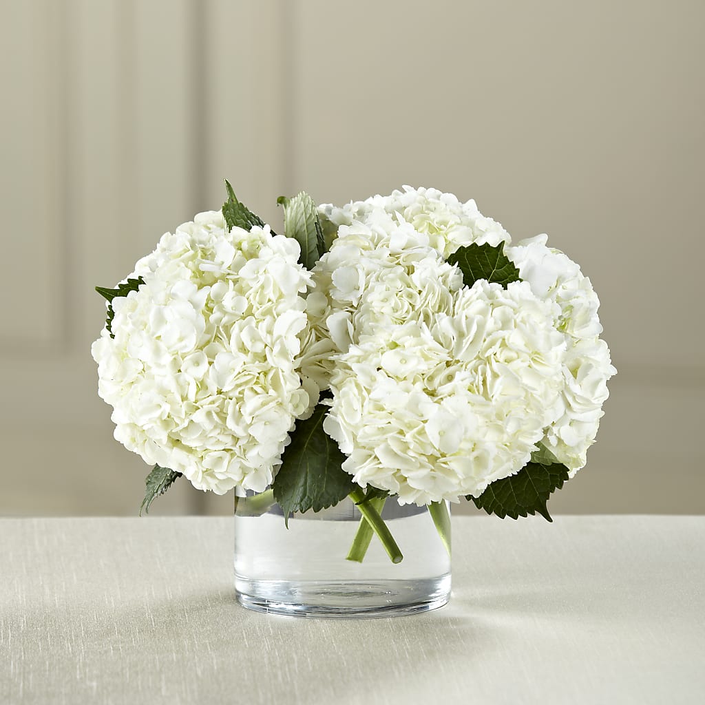 White Hydrangea Bouquet – Balloon Creations By Maria And Flower, Wilmington DE