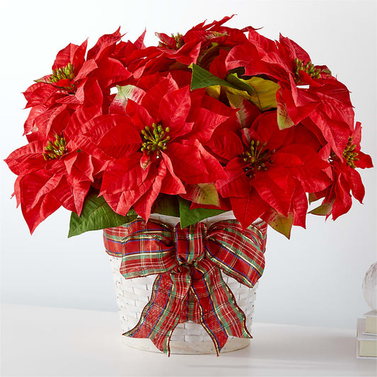 Happiest Holidays Poinsettia –  Balloon Creations By Maria And Flower, Wilmington DE