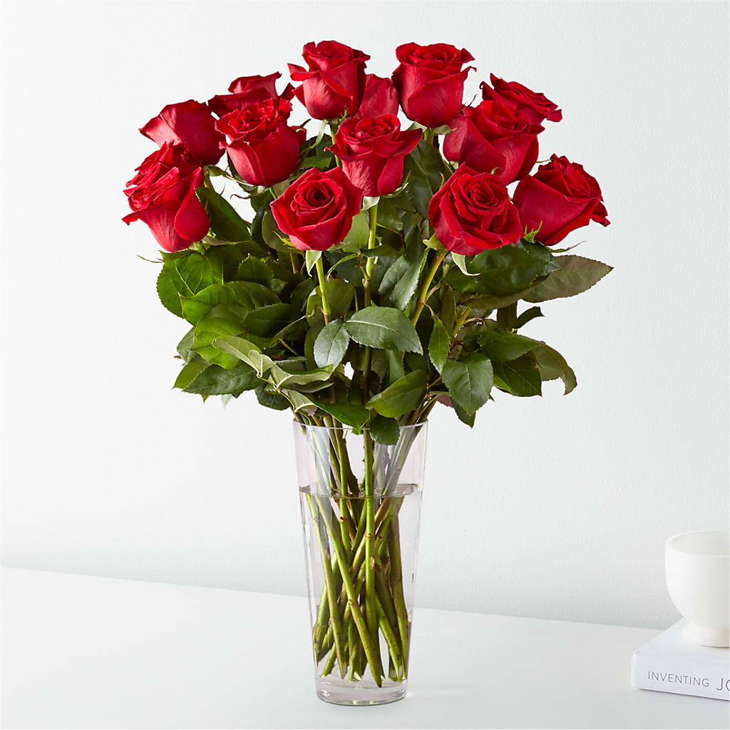Long Stem Red Rose Bouquet –  Balloon Creations By Maria And Flower, Wilmington DE