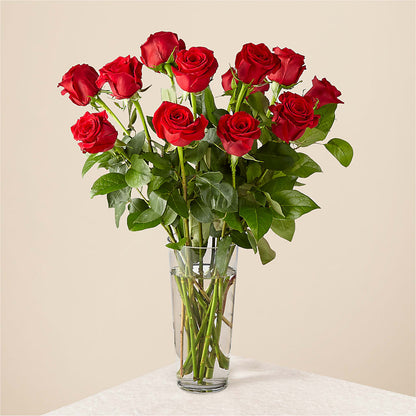 Long Stem Red Rose Bouquet –  Balloon Creations By Maria And Flower, Wilmington DE