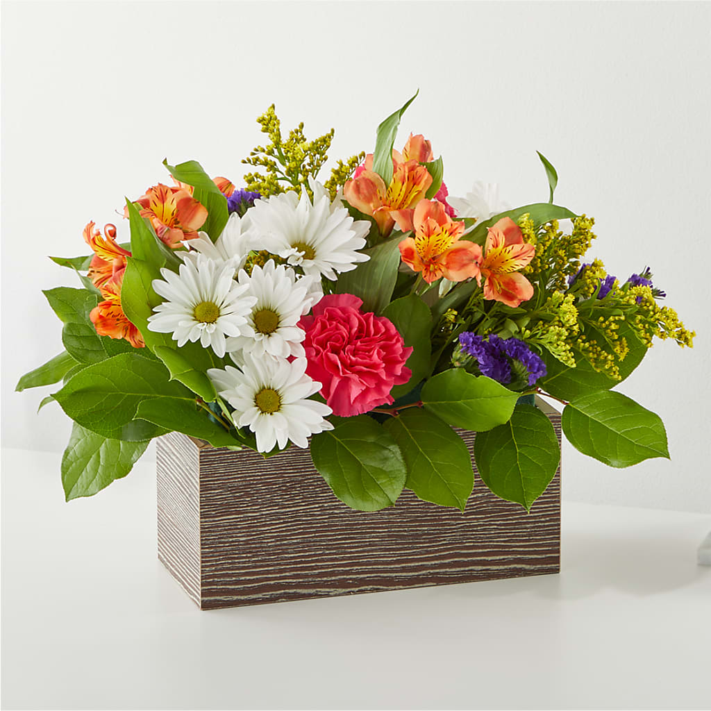 Oopsie Daisy Box Bouquet –  Balloon Creations By Maria And Flower, Wilmington DE