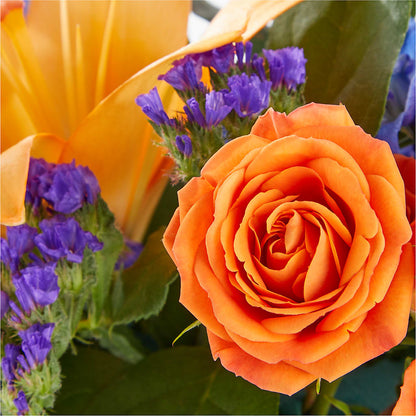 Radiant Citrus Box Bouquet –  Balloon Creations By Maria And Flower, Wilmington DE