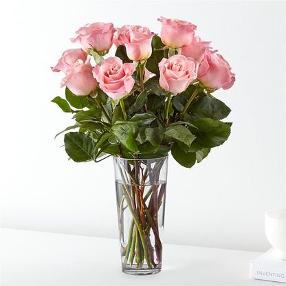 Long Stem Pink Rose Bouquet –  Balloon Creations By Maria And Flower, Wilmington DE