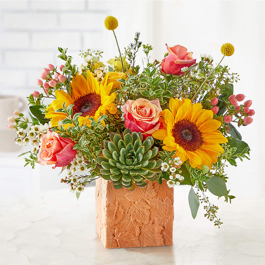 Sunflower Season Bouquet –  Balloon Creations By Maria And Flower, Wilmington DE