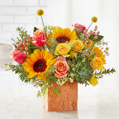 Sunflower Season Bouquet –  Balloon Creations By Maria And Flower, Wilmington DE