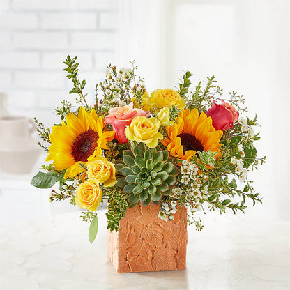 Sunflower Season Bouquet –  Balloon Creations By Maria And Flower, Wilmington DE