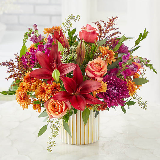 Burgundy Landscape Bouquet –  Balloon Creations By Maria And Flower, Wilmington DE