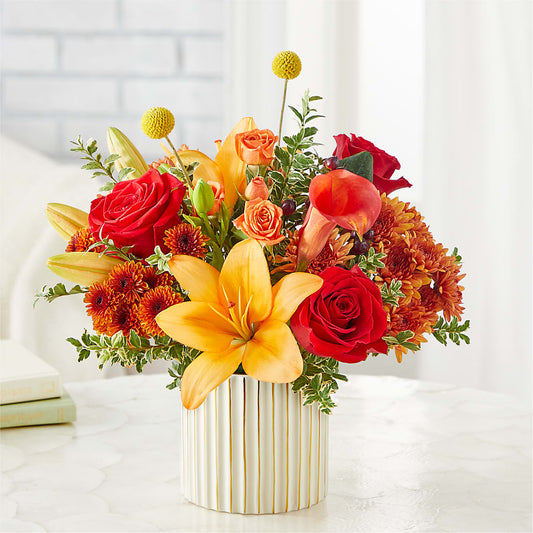 Scarlet Skies Bouquet –  Balloon Creations By Maria And Flower, Wilmington DE