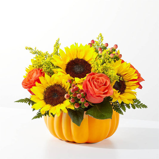 Pick of the Patch Pumpkin Bouquet –  Balloon Creations By Maria And Flower, Wilmington DE