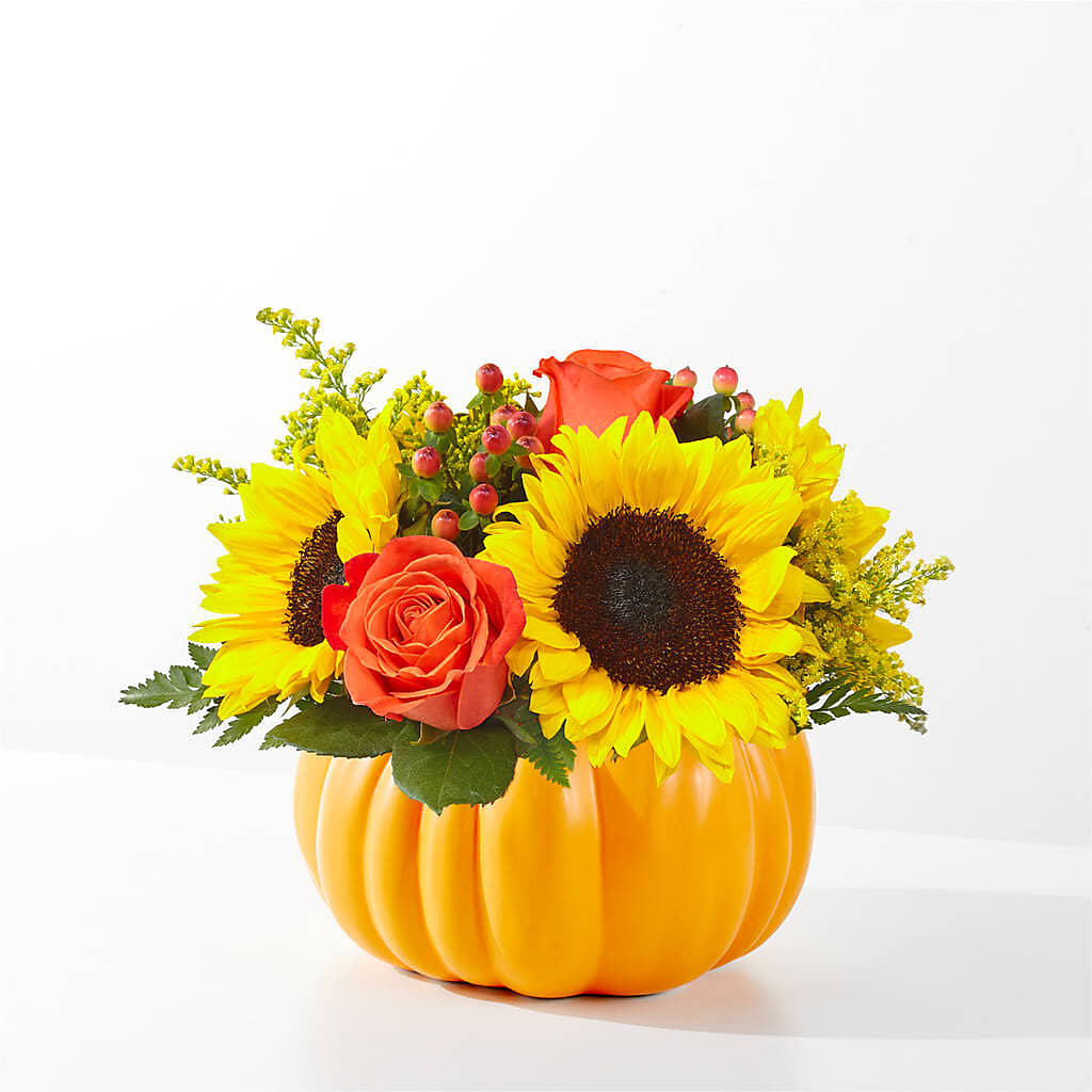 Pick of the Patch Pumpkin Bouquet –  Balloon Creations By Maria And Flower, Wilmington DE