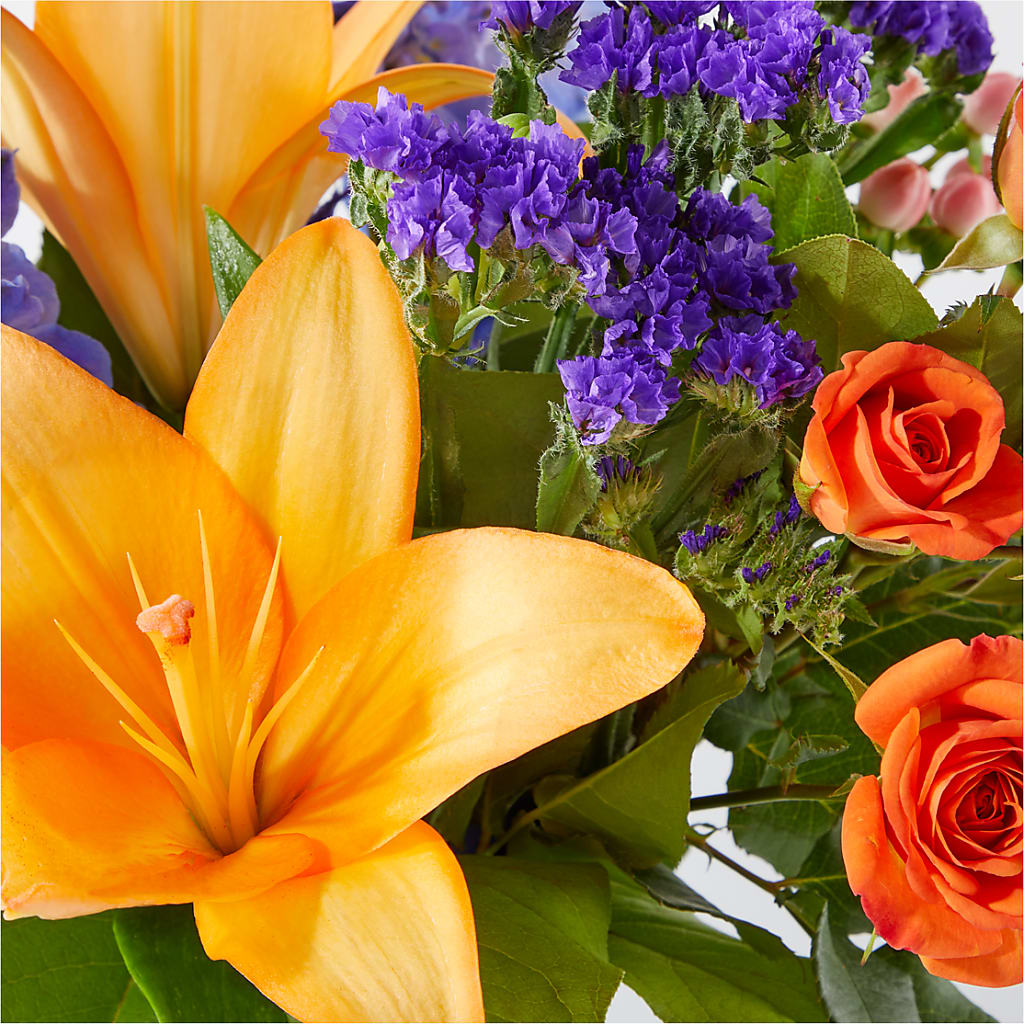 Radiant Citrus Bouquet –  Balloon Creations By Maria And Flower, Wilmington DE