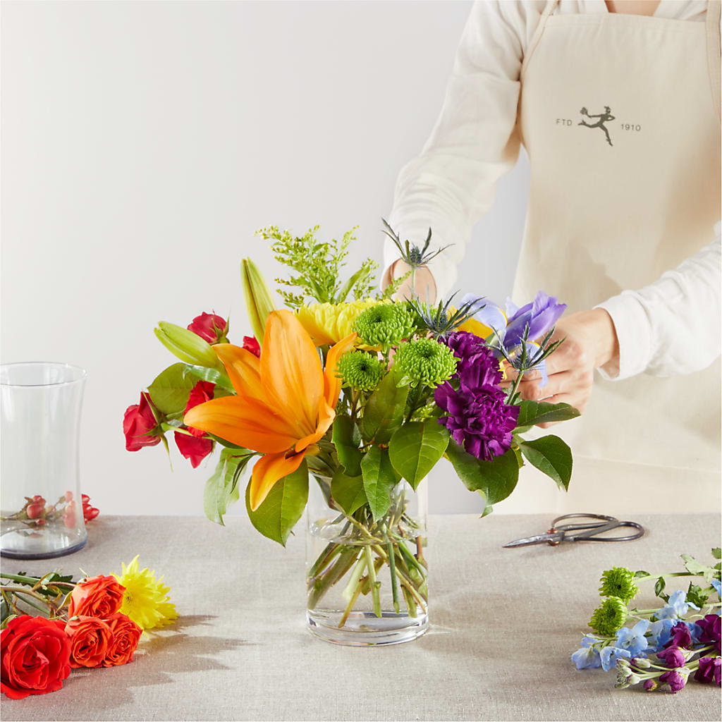 Summer Spectra - A Florist Original –  Balloon Creations By Maria And Flower, Wilmington DE