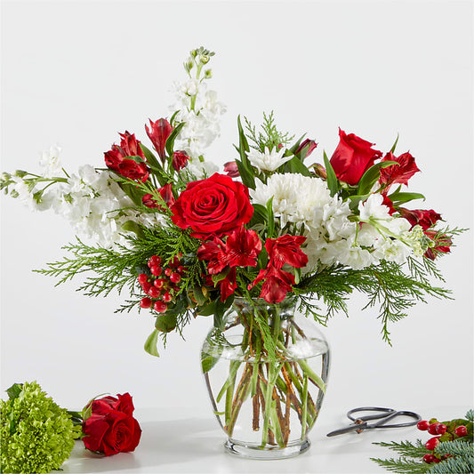 Merry Moment Bouquet – A Florist Original –  Balloon Creations By Maria And Flower, Wilmington DE
