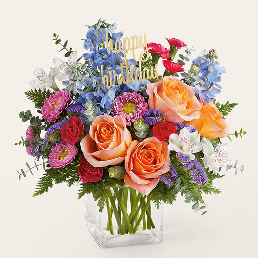 Birthday Bash Bouquet –  Balloon Creations By Maria And Flower, Wilmington DE