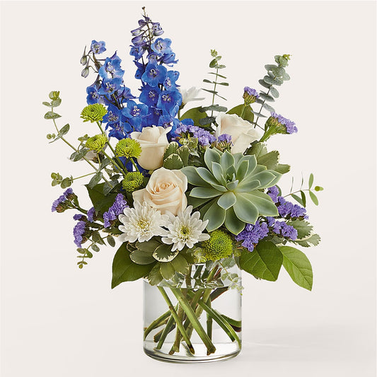 Cerulean Waves Bouquet –  Balloon Creations By Maria And Flower, Wilmington DE