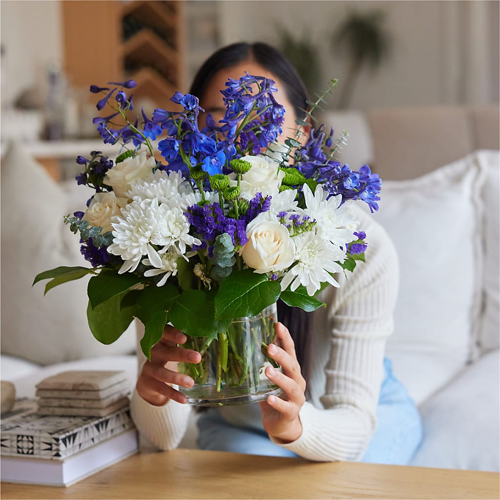 Cerulean Waves Bouquet –  Balloon Creations By Maria And Flower, Wilmington DE