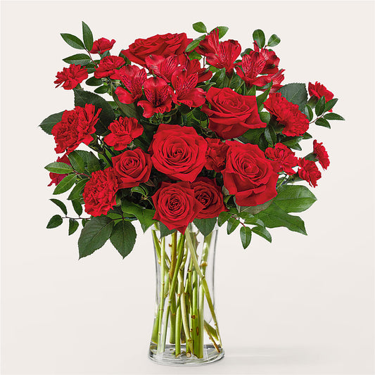 Brilliant Ruby Bouquet –  Balloon Creations By Maria And Flower, Wilmington DE