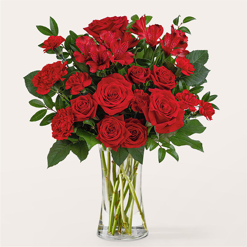 Brilliant Ruby Bouquet –  Balloon Creations By Maria And Flower, Wilmington DE