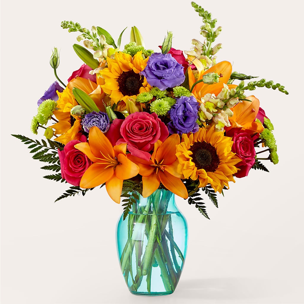 Double Rainbow Bouquet –  Balloon Creations By Maria And Flower, Wilmington DE