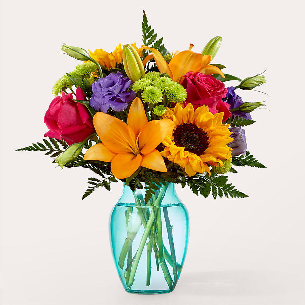 Double Rainbow Bouquet –  Balloon Creations By Maria And Flower, Wilmington DE