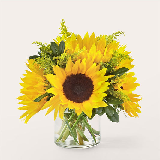 Beaming Sunflower Bouquet –  Balloon Creations By Maria And Flower, Wilmington DE