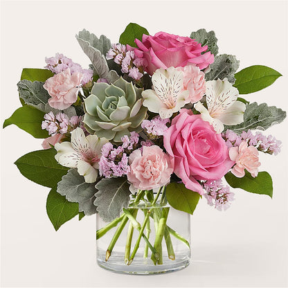 Dusty Rose Bouquet –  Balloon Creations By Maria And Flower, Wilmington DE