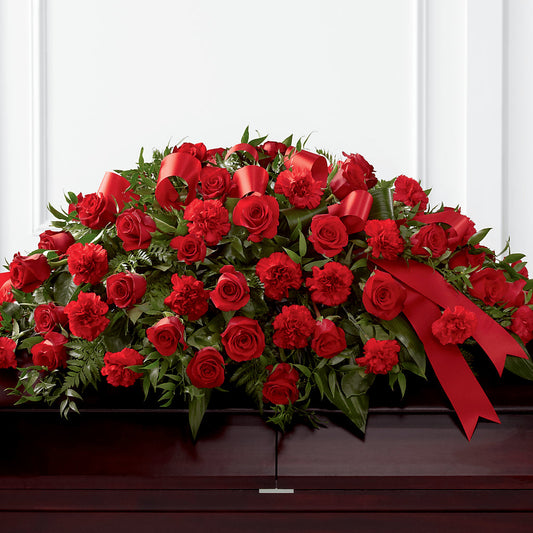 Tribute of Life Casket Spray –  Balloon Creations By Maria And Flower, Wilmington DE