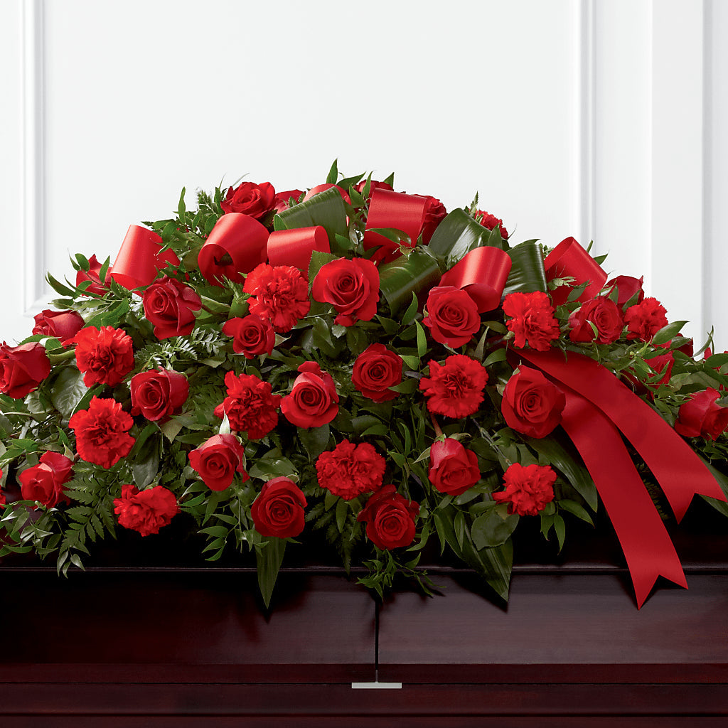 Tribute of Life Casket Spray –  Balloon Creations By Maria And Flower, Wilmington DE