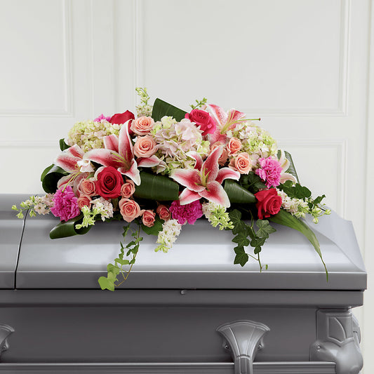 Splendid Grace Casket Spray –  Balloon Creations By Maria And Flower, Wilmington DE