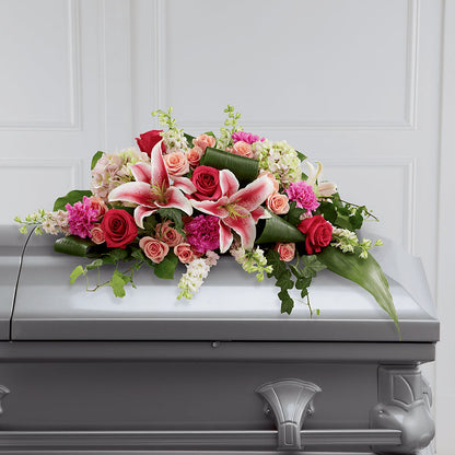 Splendid Grace Casket Spray –  Balloon Creations By Maria And Flower, Wilmington DE