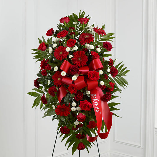 Treasured Memories Standing Spray –  Balloon Creations By Maria And Flower, Wilmington DE