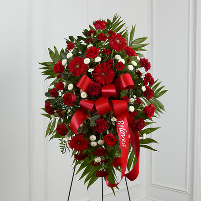 Treasured Memories Standing Spray –  Balloon Creations By Maria And Flower, Wilmington DE