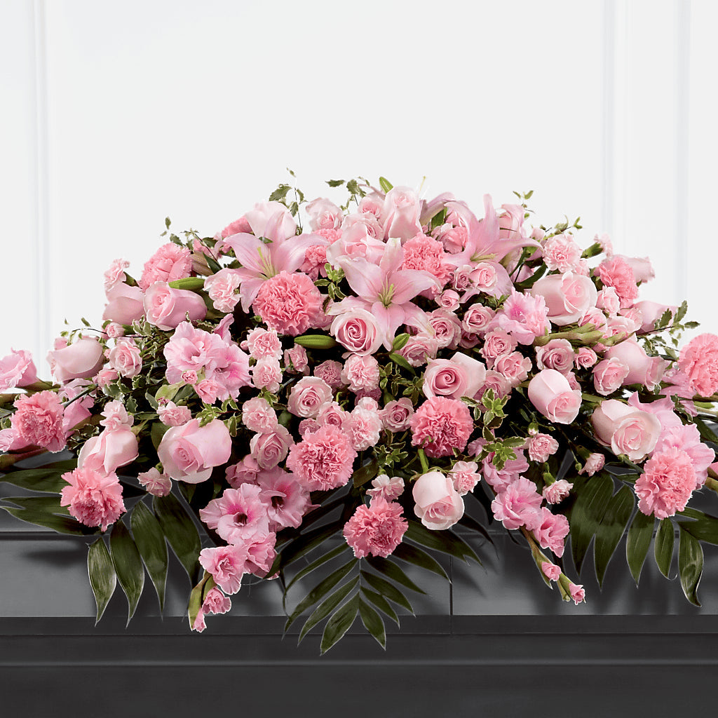 Garden of Comfort Casket Spray (Standard) –  Balloon Creations By Maria And Flower, Wilmington DE