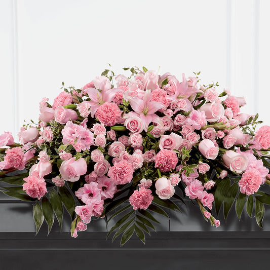 Garden of Comfort Casket Spray (Standard) –  Balloon Creations By Maria And Flower, Wilmington DE