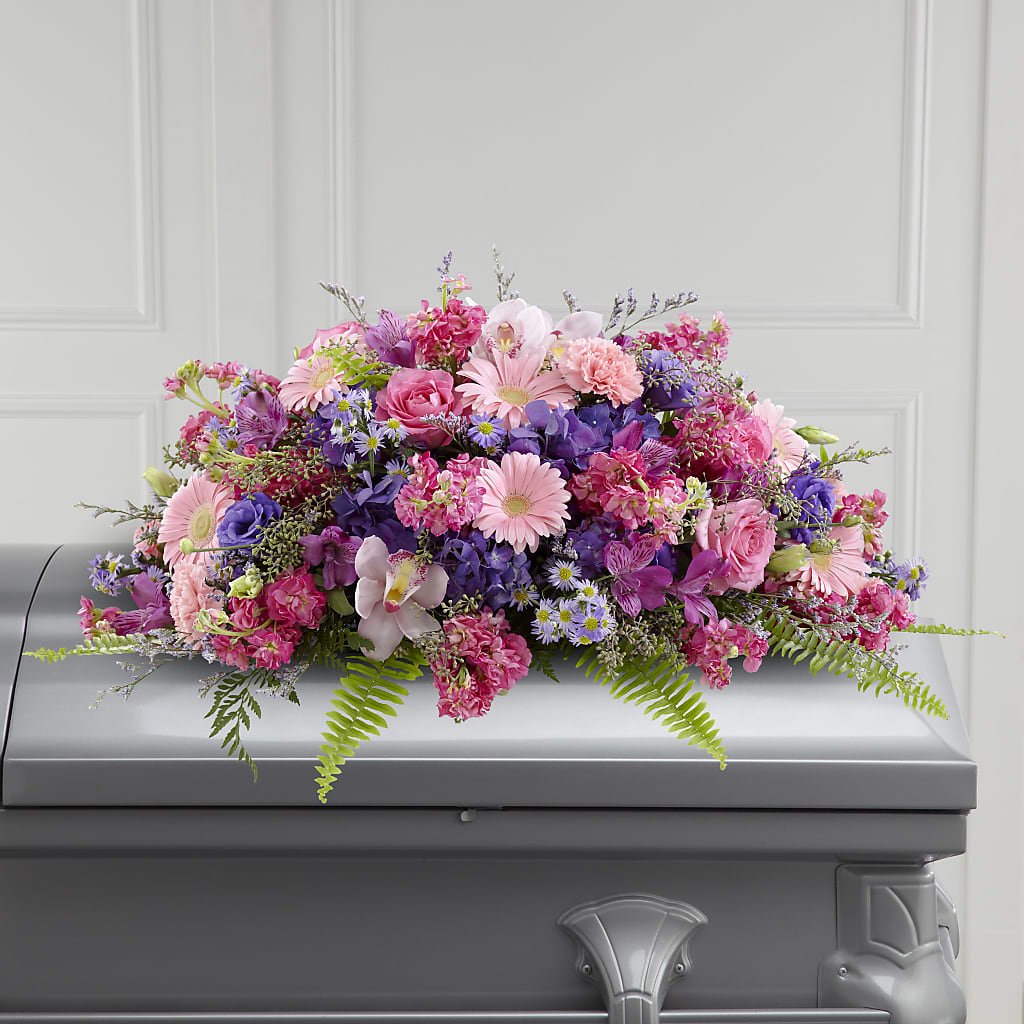 Glorious Garden Casket Spray –  Balloon Creations By Maria And Flower, Wilmington DE