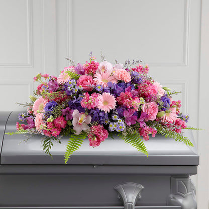 Glorious Garden Casket Spray –  Balloon Creations By Maria And Flower, Wilmington DE
