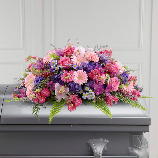 Glorious Garden Casket Spray –  Balloon Creations By Maria And Flower, Wilmington DE