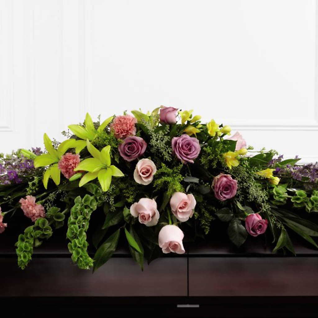 Forever Beloved Casket Spray –  Balloon Creations By Maria And Flower, Wilmington DE