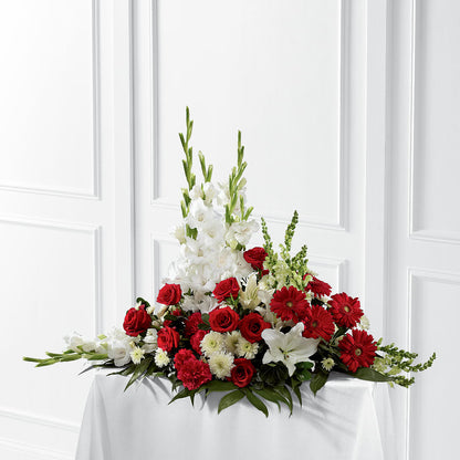Crimson & White Arrangement –  Balloon Creations By Maria And Flower, Wilmington DE