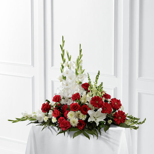 Crimson & White Arrangement –  Balloon Creations By Maria And Flower, Wilmington DE