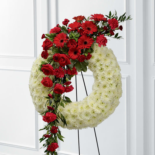 Graceful Tribute Wreath –  Balloon Creations By Maria And Flower, Wilmington DE