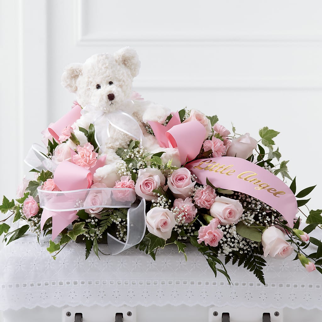 Touch of Sympathy Casket Spray –  Balloon Creations By Maria And Flower, Wilmington DE