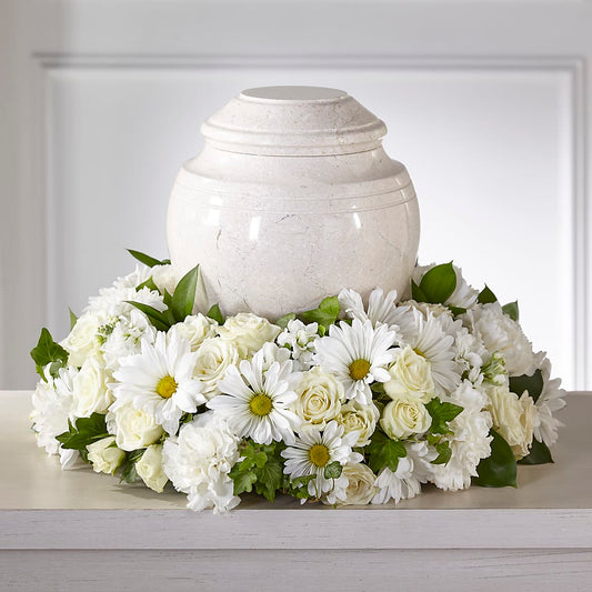 Ivory Gardens Cremation Adornment –  Balloon Creations By Maria And Flower, Wilmington DE